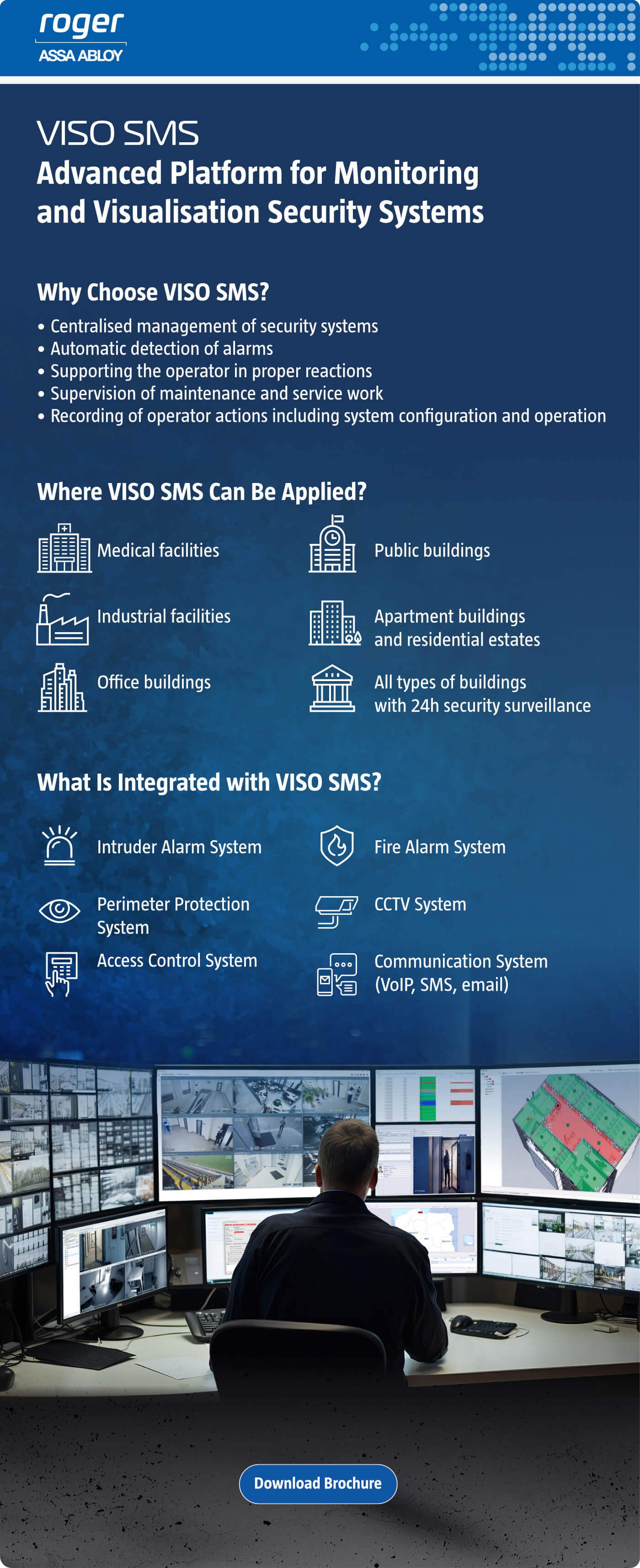 VISO SMS Advanced Platform for Monitoring and Visualisation Security Systems