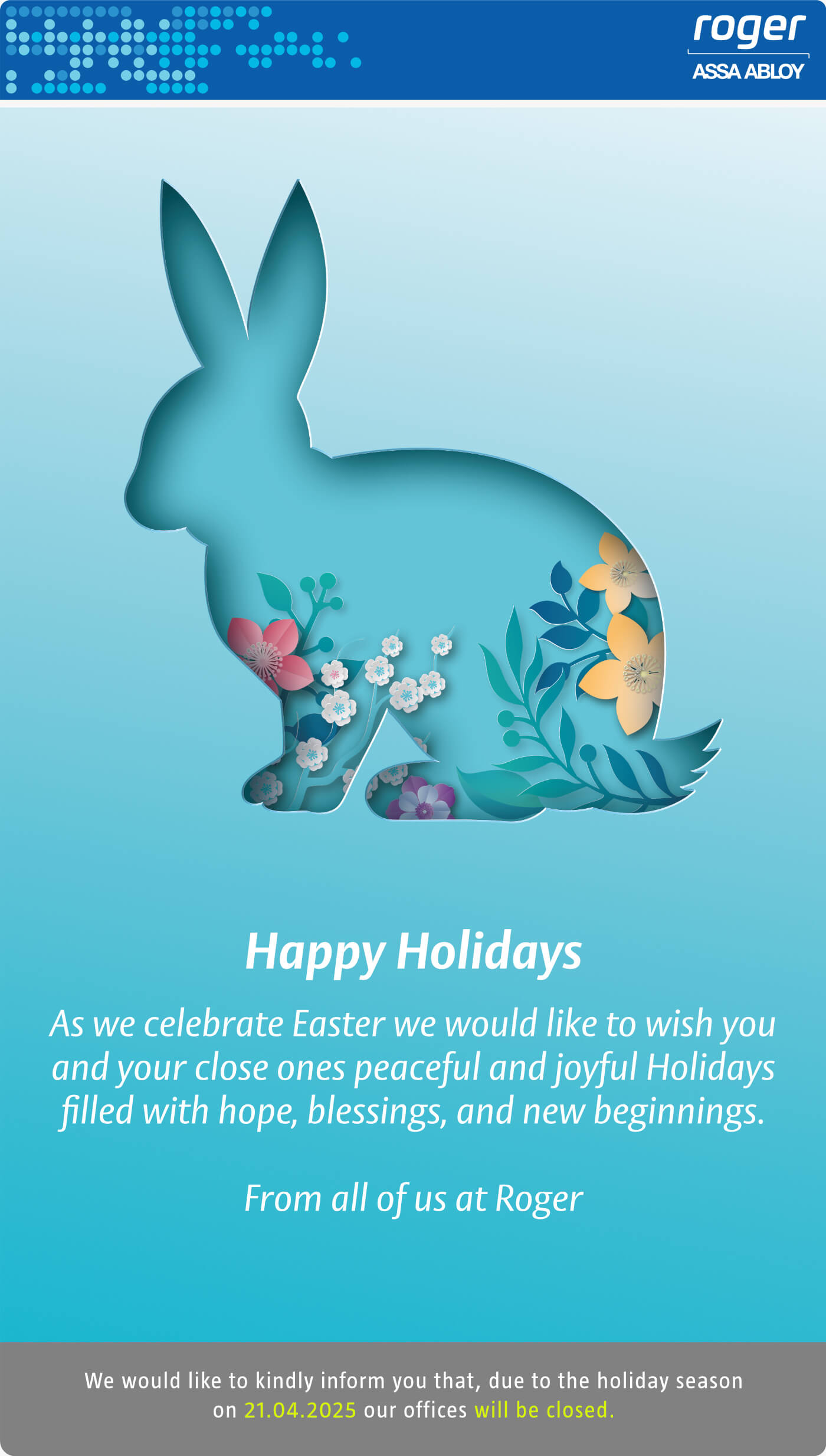 Easter Card Roger 2025