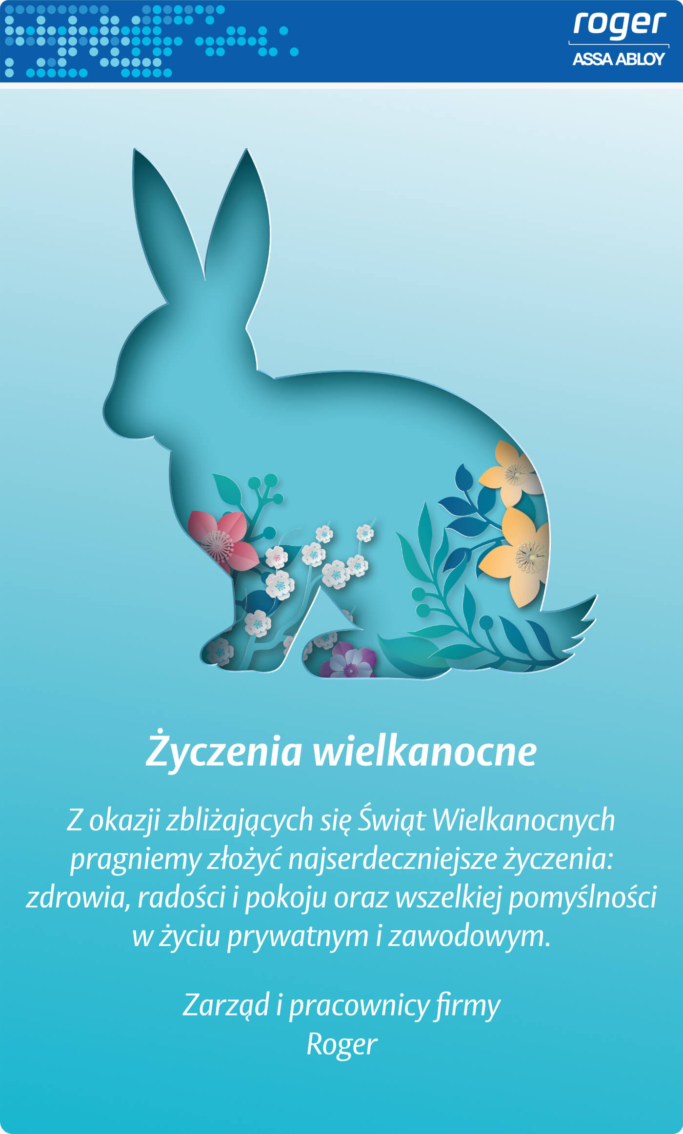 Życzenia wielkanocne Roger 2025