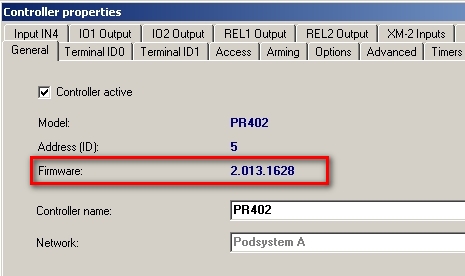 Controller firmware verification in PR Master software