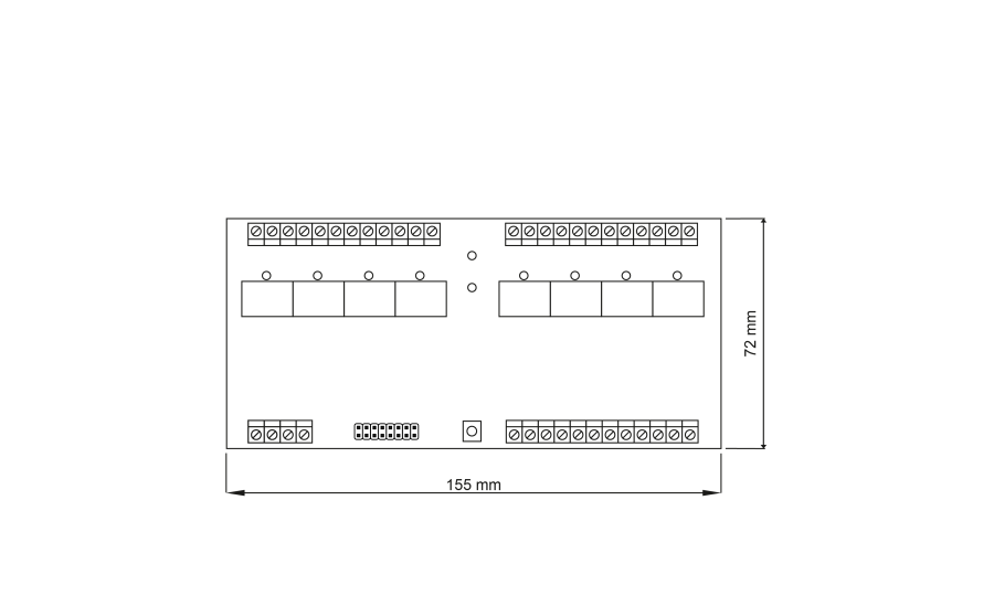 XM-8DR-BRD DIMENSIONS